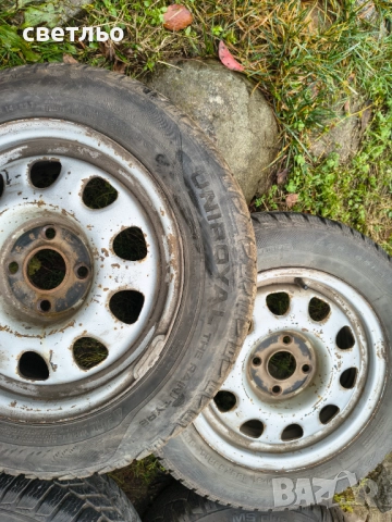 Зимни гуми с джанти голф 3 14", снимка 2 - Гуми и джанти - 52349142