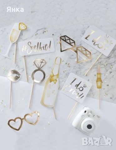 Фото стикове за моминско парти, снимка 2 - Сватбени аксесоари - 44129380