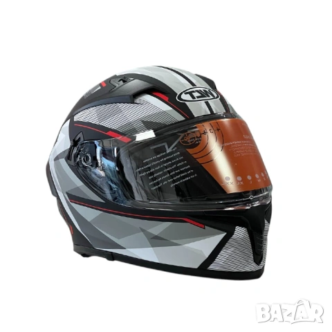 Мото каска с вградени очила, снимка 3 - Аксесоари и консумативи - 53299268