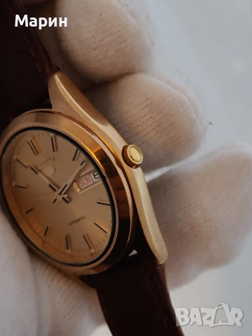 Seiko 5 цвят злато gold, снимка 3 - Мъжки - 53564563