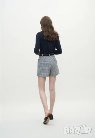 Claudie Pierlot къси панталони, синьо/бяло, р-р L, снимка 6 - Къси панталони и бермуди - 43506168
