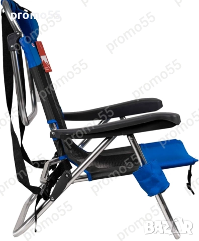 Сгъваем Ултралек Стол с 5 Позиции Тип Раница за Плаж, Къмпинг, Риболов, снимка 8 - Къмпинг мебели - 51652035