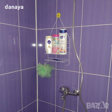 176 Метална Етажерка за баня с два рафта органайзер за аксесоари в банята и дома, снимка 7 - Органайзери - 27352235