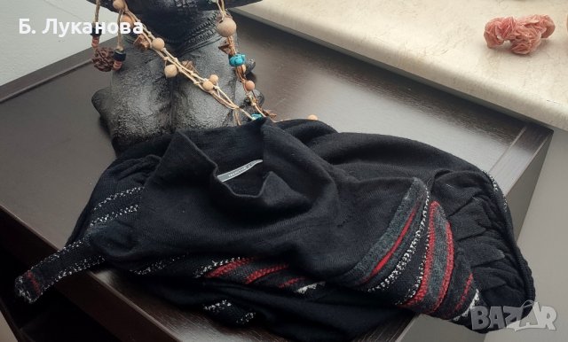 Оригинално полуполо Marithe, 100% вълна, снимка 5 - Блузи с дълъг ръкав и пуловери - 43226465