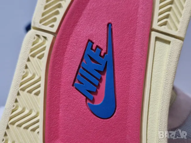 NIKE JORDAN 4 RETRO X UNION LA GUAVA ICE, 47.5 номер, обувани 1 път, като нови. ОРИГИНАЛНИ!, снимка 7 - Маратонки - 49897729