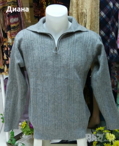 Мъжки пуловери с цип-кашмир,мерино, снимка 3 - Пуловери - 34880350