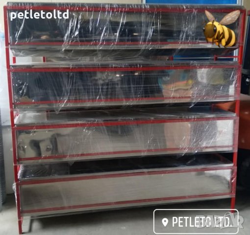 Пчеларска вана за разпечатване INOX 2 метра / с две работни решетки, снимка 1 - Селскостопанска техника - 29189793
