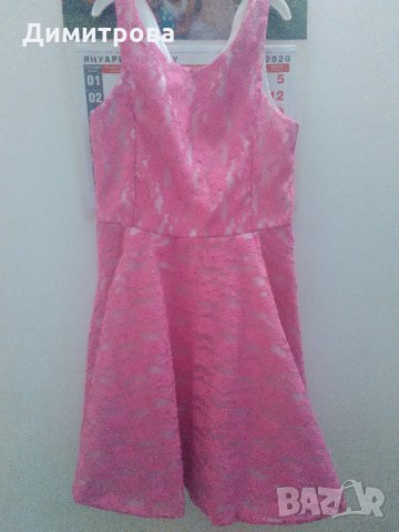 Рокля- 6 модела, розова, цикламена, сива, пепел от рози, черна, със Смърфиета, червена