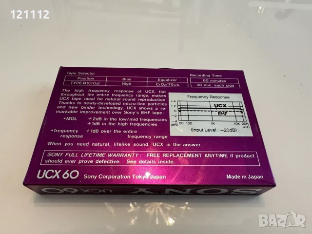 Sony UCX 60, снимка 2 - Аудио касети - 50839159