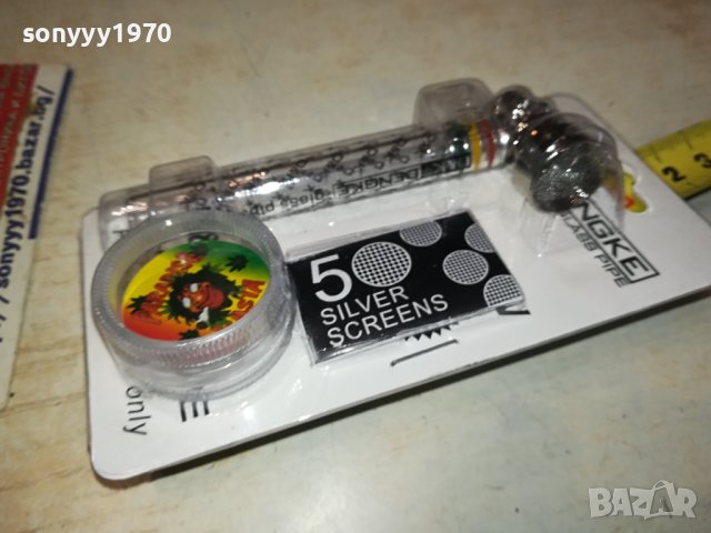 ЛУЛА С МЕЛАЧКА-СТЪКЛО ЧЕРЕП МЕЛАЧКА 1901241558, снимка 16 - Лули - 43883021