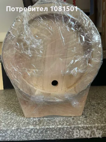 Дъбова бъчва 5 литра, снимка 3 - Декорация за дома - 50143502