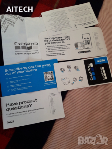 GoPro HERO 12 Black екшън камера + TRIPOD + Калъф за камерата и трипода +SANDISK 128 GB, снимка 5 - Камери - 52666862