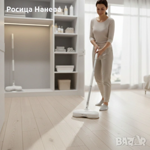 Електрически моп със спрей и центрофуга – за бързо и ефективно почистване