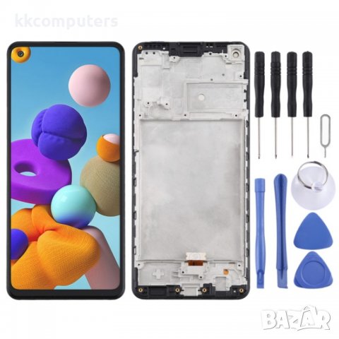 LCD Дисплей и Тъч Скрийн с Рамка за Samsung Galaxy A21s / SM-A217