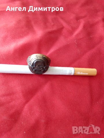 Страхотен месингов пръстен Трети райх Мъртвешка глава 