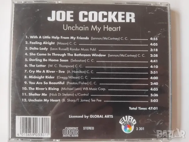 Joe Cocker ‎– Unchain My Heart - оригинален диск Джо Кокър , снимка 2 - CD дискове - 50170534