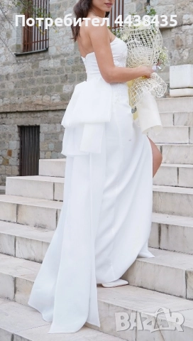 Елегантна бяла рокля за сватба / годеж, снимка 2 - Сватбени рокли - 52487683