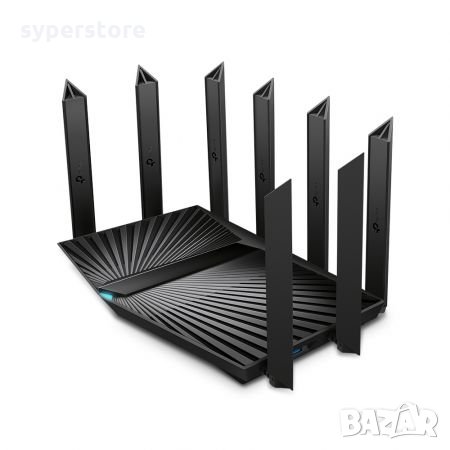 Безжичен Рутер TP-Link Archer AX90 AX6600 3-лентов Wi-Fi 6 Рутер за дома и офиса