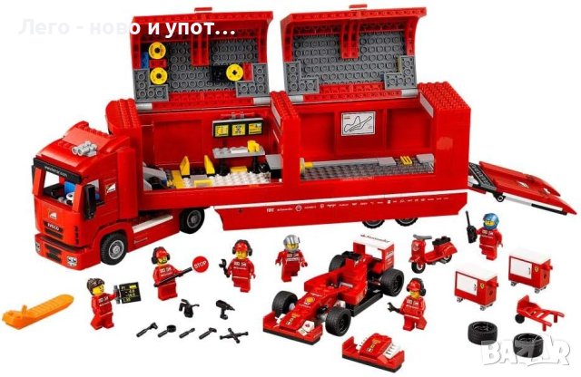 Употребявано LEGO Speed Champions F14 T & Scuderia Ferrari Truck 75913, снимка 3 - Конструктори - 43609599
