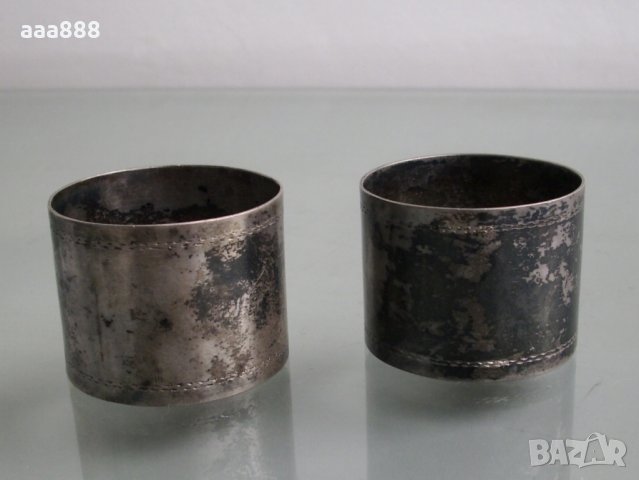 Старинни пръстени рингове за салфетки аксесоар за маса , снимка 4 - Антикварни и старинни предмети - 27780468