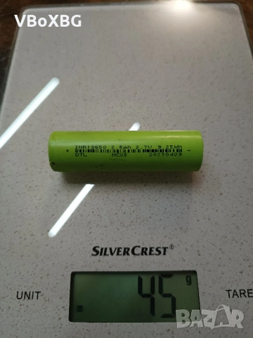 18650 батерия INR 2.5Ah 3.7v 9.25Wh, снимка 3 - Друга електроника - 53107025