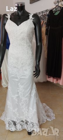 булченска сватбена рокля русалка, снимка 7 - Сватбени рокли - 32668725