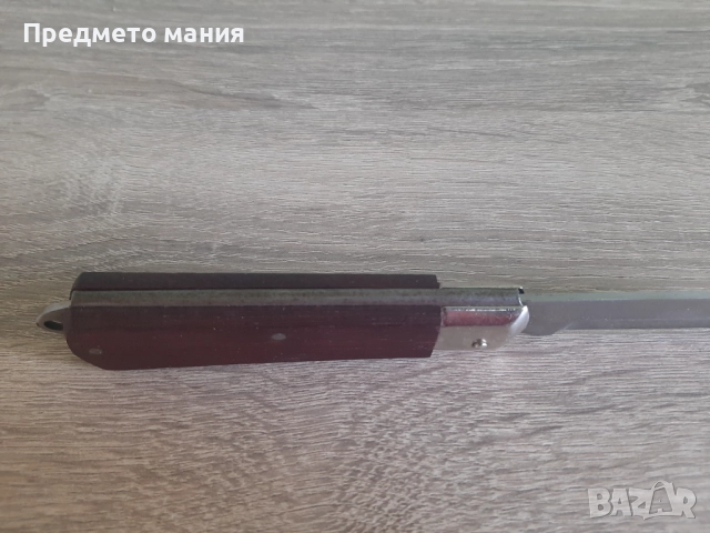 Сгъваемо ножче с дървена дръжка, снимка 4 - Ножове - 52400732