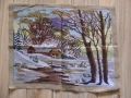 Гоблен , ръчно бродиран , пейзаж ,44х33см., снимка 5