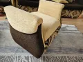 Разтегателен диван,  2 фотьойла и 2 табуретки , снимка 5