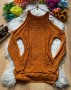 Пуловер с голи рамена, снимка 1 - Блузи с дълъг ръкав и пуловери - 39460108