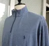Polo Ralph Lauren Men`s Blue Melange Long Sleeve 1/4 Zip Sweatshirt Size XL/XXL, снимка 3