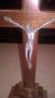поръчан-Кръст С ХРИСТОС от дърво и метал на поставка-25Х11Х4СМ, снимка 6