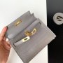 Hermes Kelly Mini grey, снимка 5