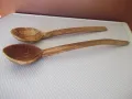 Лот от 2 бр. лъжици дървени стари, снимка 5