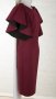 Елегантна рокля в цвят бургунд марка Rosetta Alda - L, снимка 3