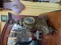 Красив голям антикварен френски бронзов каминен часовник , снимка 8