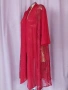 L/2XL Червен дантелен халат/ наметка/, снимка 2