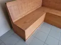Продавам кухненски ъгъл 160х120 см с ракли бор масив, снимка 2