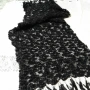 Дамски черен Шал /Наметало , снимка 3