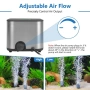 Въздушна помпа за аквариум ултра тиха 30db с 2 изхода регулируема – 12L/Min, снимка 9