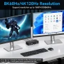 НОВ VPFET DisplayPort KVM превключвател за 2 монитора 4K120Hz 8K60Hz DP 1.4 суич за 2 компютъра, снимка 5