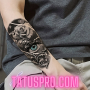 Временна татуировка ”Eye of the rose” | Бърза доставка | TatusPro.com, снимка 1 - Други - 44883175