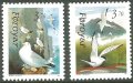 Чисти марки Фауна Птици 1991 от Фарьорски острови