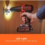 BLACK+DECKER 18V ​​перфоратор с батерия, зарядно устройство и куфар, BCD700S1K, снимка 6