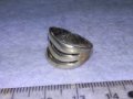 СТИЛЕН АЖУРЕН ВИНТИДЖ АРТ СРЕБЪРЕН ПРЪСТЕН СРЕБРО 925 ПРОБА 40230, снимка 8