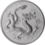 1 тройунция сребърна монета Китайски дракон 2025, снимка 1