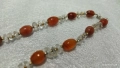 Стар накит гердан от естествен камък карнеол  , снимка 5