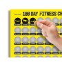 Скреч постер 100 дни фитнес предизвикателства, снимка 4