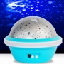 Цветна LED нощна лампа НЛО проектор със звезди и луна, снимка 1