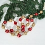 6171 Коледен гирлянд Топчици декоративна верижка за елха и декорация, 125 см, снимка 4